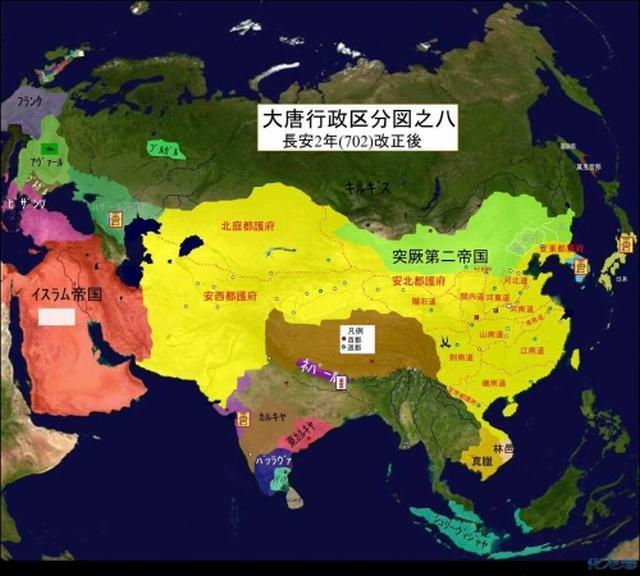 唐朝疆域地图