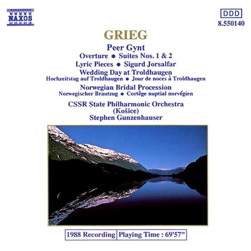 GRIEG, E.: Peer Gynt Suites Nos. 1 and 2 / Lyric Pieces / 3 Orchestral Pieces from Sigurd Jorsalfar (CSSR State Philharmonic, Gunzenhauser)