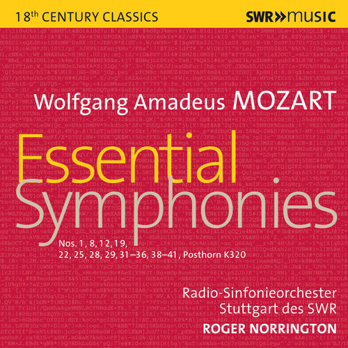 MOZART, W.A.: Symphonies Nos. 1, 8, 12, 19, 22, 25, 28, 29, 31-36, 38-41 (Essential Symphonies) (Stuttgart Radio Symphony, Norrington)