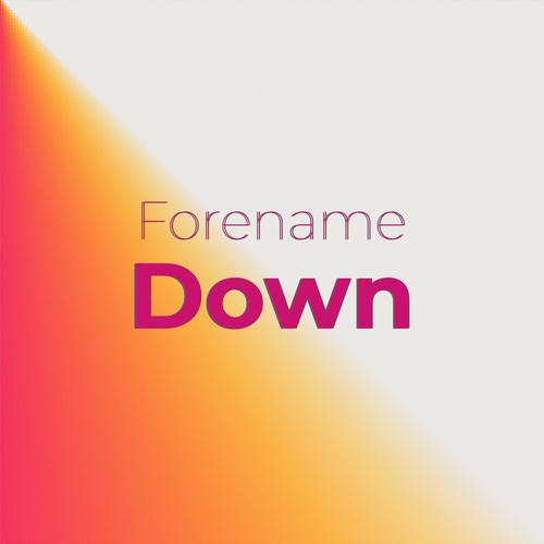 Forename Down