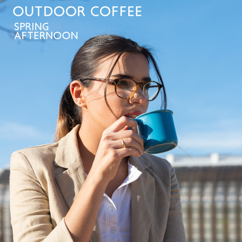 Outdoor Coffee (Spring Afternoon in the Cafe, Positive Soft Mood)