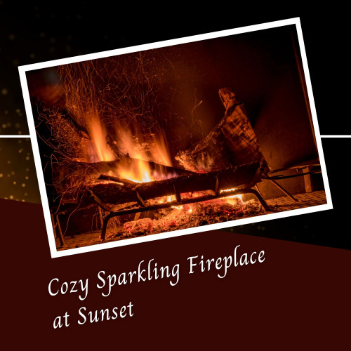 Cozy Sparkling Fireplace at Sunset - 2 Hours