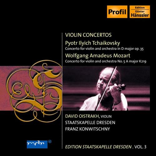 TCHAIKOVSKY, P.I.: Violin Concerto / MOZART, W.A.: Violin Concerto No. 5 (D. Oistrakh, Konwitschny) [Staatskapelle Dresden Edition, Vol. 3]