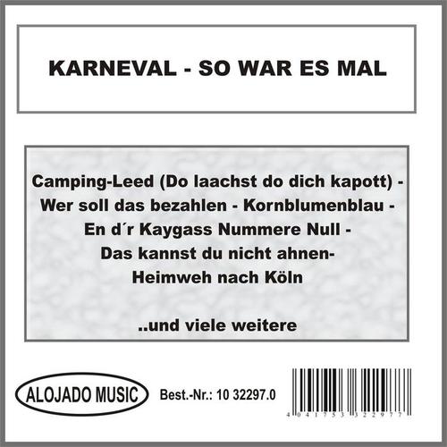 Karneval - So war es mal