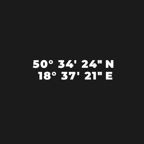 50° 34' 24'' N 18° 37' 21'' E (Explicit)