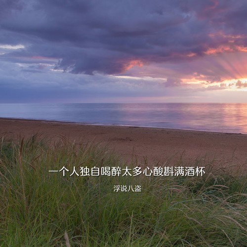 一个人独自喝醉太多心酸斟满酒杯
