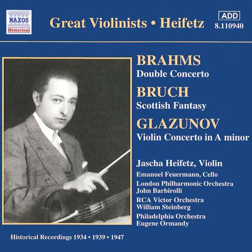 BRAHMS / GLAZUNOV: Violin Concertos (Heifetz) [1934, 1939]