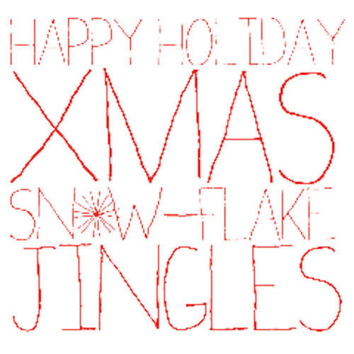 Happy Holiday Christmas Snowflake Jingles