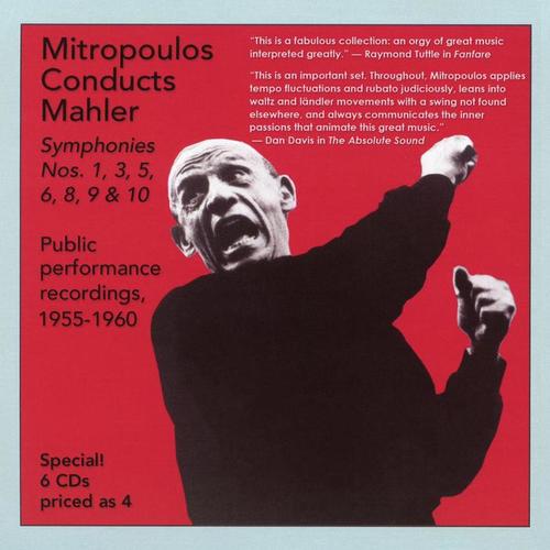 MAHLER, G.: Symphonies Nos. 1, 3, 5, 6, 8, 9, 10 (Public Performance Recordings) [Mitropoulos] [1955-1960]