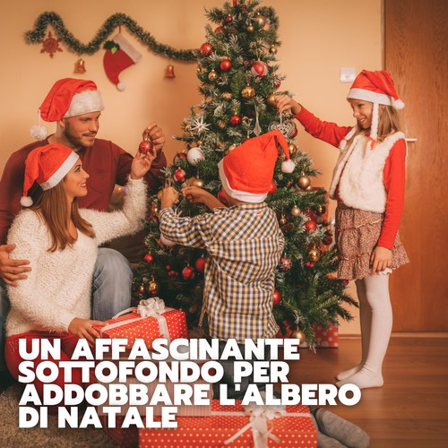 Un affascinante sottofondo per addobbare l'albero di natale