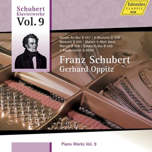 SCHUBERT, F.: Piano Works, Vol. 9 (Oppitz) - Piano Sonatas Nos. 3 and 5 / 5 Klavierstucke, D. 459a / Marches, D. deest, D. 606