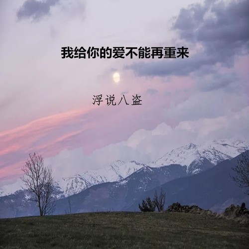 我给你的爱不能再重来