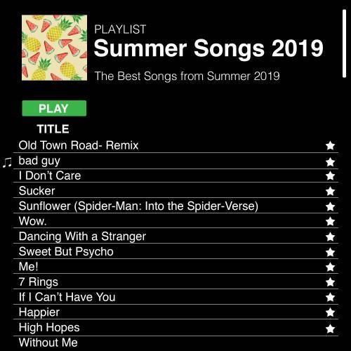 Summer Songs 2019