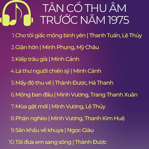 TÂN CỔ THÂU ÂM TRƯỚC NĂM 1975, MỘNG BAN ĐẦU