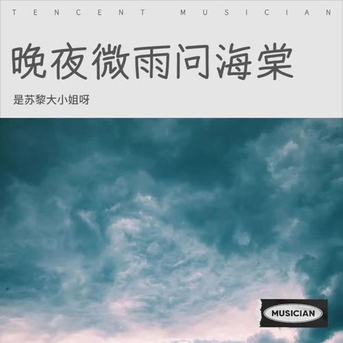 晚夜微雨问海棠
