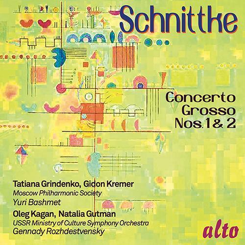 SCHNITTKE, A.: Concerti grossi Nos. 1 and 2 (Grindenko, Kagan, Gutman, Kremer, Moscow Philharmonic Society, Bashmet, Rozhdestvensky)