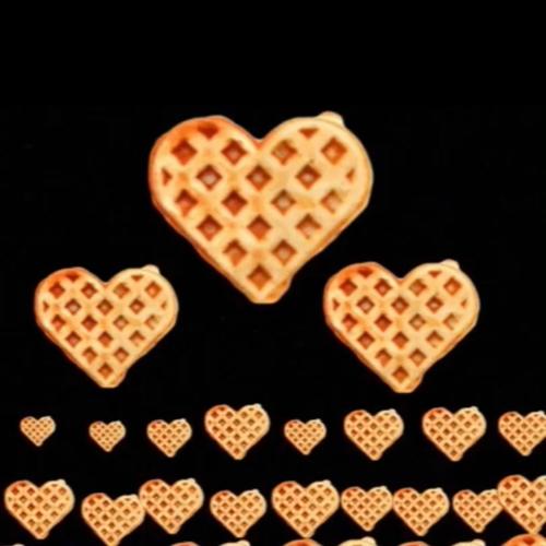 Heart Shaped Waffles