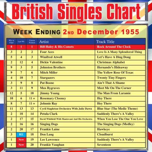 British Singles Chart - Week Ending 2 December 1955