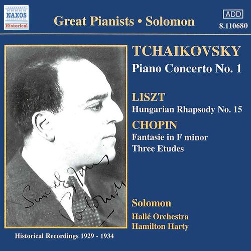 TCHAIKOVSKY: Piano Concerto No. 1/ CHOPIN: Etudes (Solomon) [1929-1930]