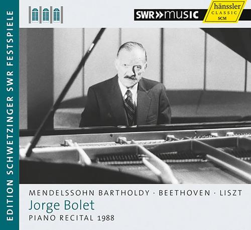 Piano Recital: Bolet, Jorge - MENDELSSOHN, Felix / BEETHOVEN, L. van / LISZT, F. (Schwetzinger Festspiele Edition, 1988)