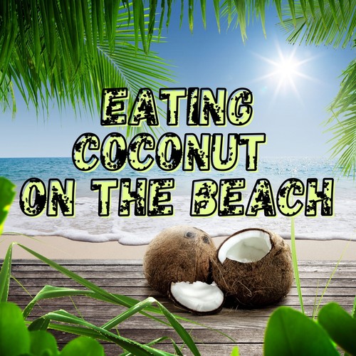 Eating Coconut on the Beach