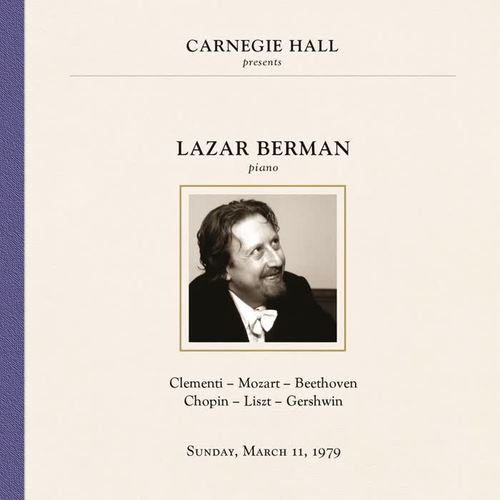 Lazar Berman at Carnegie Hall, New York City, March 11, 1979