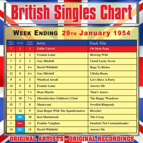 British Singles Chart - Week Ending 29 January 1954