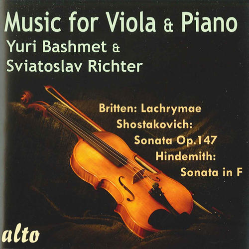 Viola and Piano Music - SHOSTAKOVICH, D. / HINDEMITH, P. / BRITTEN, B. (Music for Viola and Piano) [Bashmet, Richter]