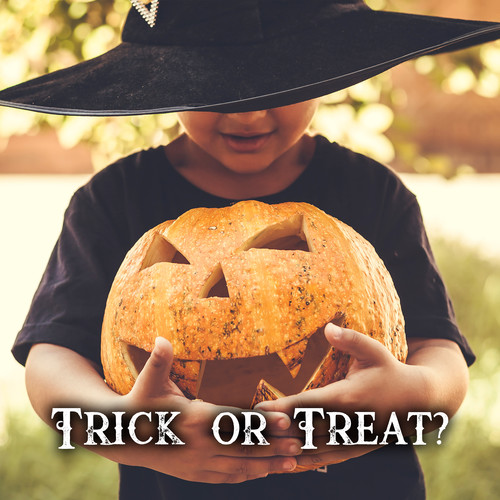 Trick or Treat? - Halloween Party Background for Kids