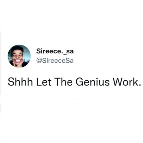 Shh. Let The Genius Work!!! (Explicit)