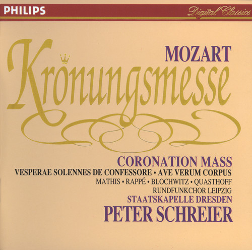 Mozart: Coronation Mass; Vesperae solennes de Confessore; Ave verum corpus