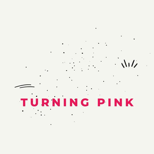 turning pink