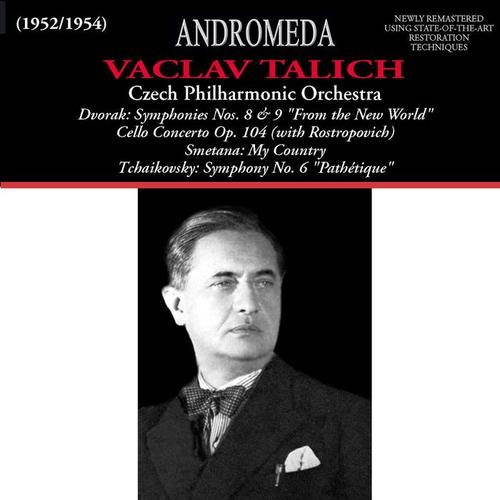 DVOŘÁK, A.: Cello Concerto / Symphonies Nos. 8 and 9 (Rostropovich, Czech Philharmonic, Talich) [1952-1954]