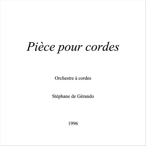 Pièce pour cordes