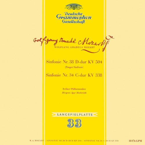 Mozart: Symphony No. 34, K. 338; Symphony No. 38, K. 504 'Prague'; Symphony No. 35, K. 385 'Haffner'; Gluck: Sinfonia in G Major (Igor Markevitch – The Deutsche Grammophon Legacy: Volume 2)