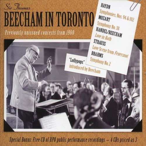 Orchestral Music - HAYDN, F. / MOZART, W.A. / HANDEL, G.F. / STRAUSS, R. / BRAHMS, J. / SUPPE, F. von / MASSENET, J. (Beecham in Toronto) [1958-1960]