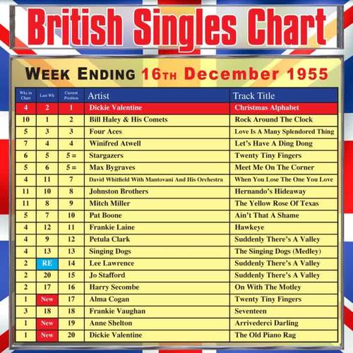 British Singles Chart - Week Ending 16 December 1955