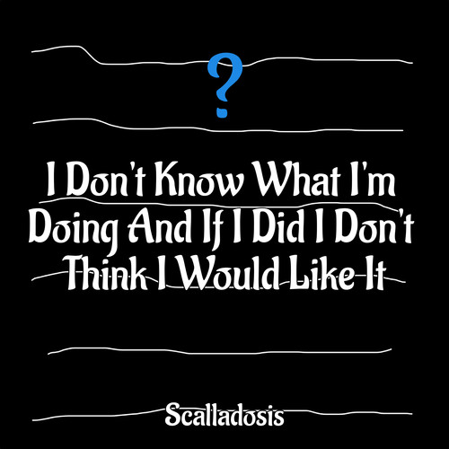 I Don't Know What I'm Doing And If I Did I Don't Think I Would Like It