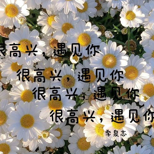 很高兴，遇见你