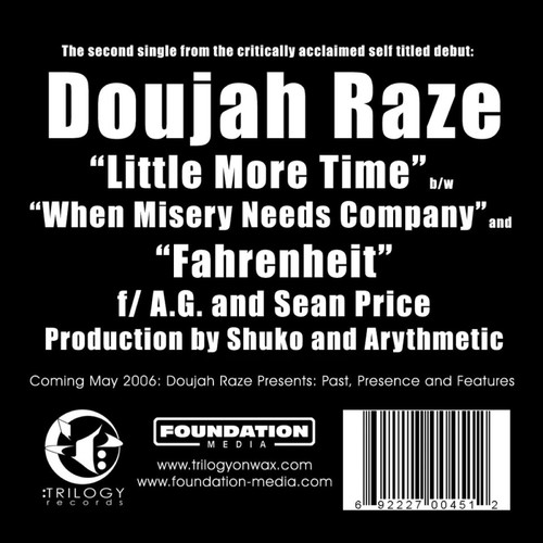 Little More Time / Fahrenheit (feat. AG & Sean Price) [Explicit]