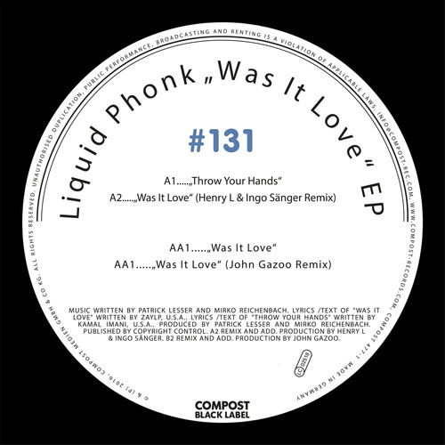 Compost Black Label #131 - Was It Love EP