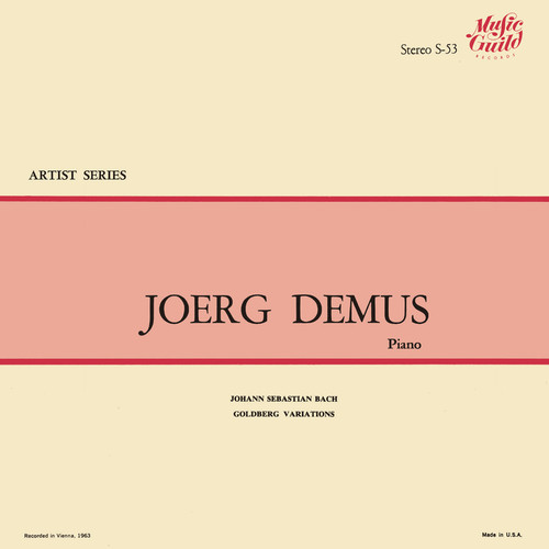 J.S. Bach: Goldberg Variations (1953) (Jörg Demus – The Bach Recordings on Westminster, Vol. 4)