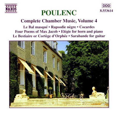 POULENC: Bal masque (Le) / Rapsodie negre / Elegie