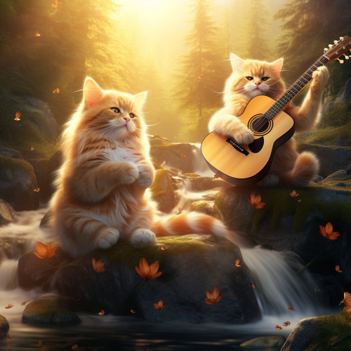 Thunder's Feline Melodies: Musical Serenity for Cats