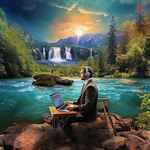 Binaural Productivity: Sonic Waterscapes at Work