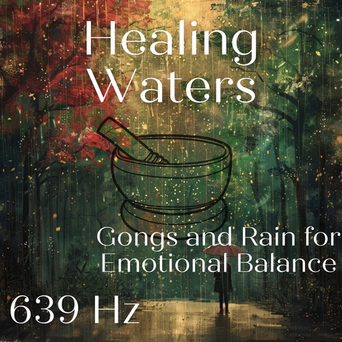 Healing Waters: 639 Hz Gongs and Rain for Emotional Balance