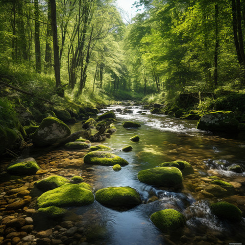 Meditación Del Río: Ritmos Tranquilos Del Arroyo