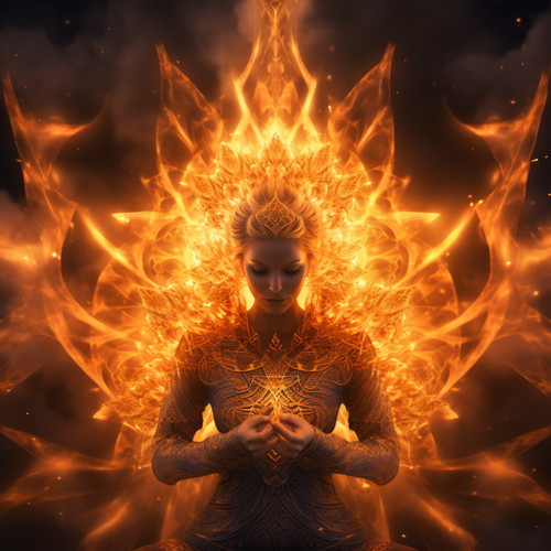 Fire Meditation in Binaural Tones: Flame Tranquility