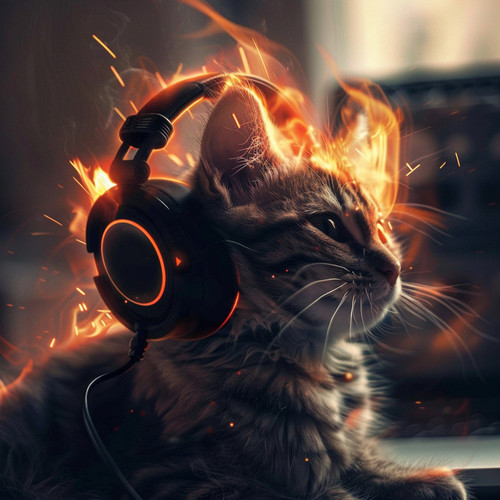 Binaural Fire Felines: Cats Melodies Unleashed