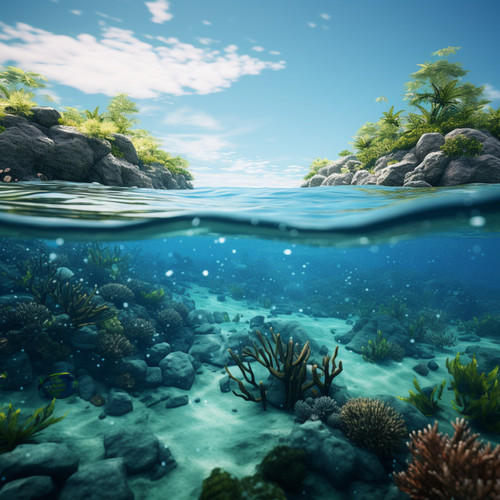 Ocean's Embrace: Nature's Soothing Rhythmic Tides